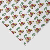 Heraldic Camel Palm Tree Color Coat of Arms Tissuepapier (Detail)