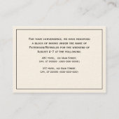 Heraldic Camel Palm Tree Color Coat of Arms Visitekaartje (Achterkant)