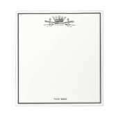 Heraldic Crossed Swords Sabers Emblem Crest Notitieblok (Voorkant)