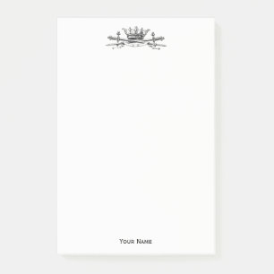 Heraldic Crossed Swords Sabers Emblem Crest Post-it® Notes