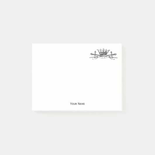 Heraldic Crossed Swords Sabers Emblem Crest Post-it® Notes (Voorkant)