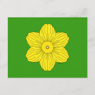 Heraldic Daffodil Briefkaart