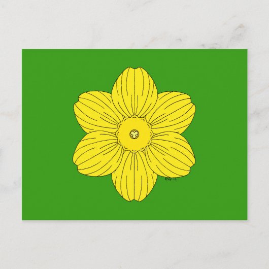 Heraldic Daffodil Briefkaart (Voorkant)