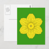 Heraldic Daffodil Briefkaart (Voorkant / Achterkant)