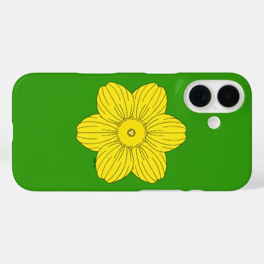 Heraldic Daffodil Case-Mate iPhone Case (Achterkant (horizontaal))