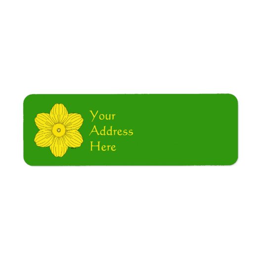 Heraldic Daffodil Etiket (Voorkant)