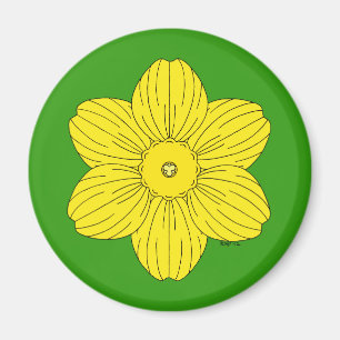 Heraldic Daffodil Magneet