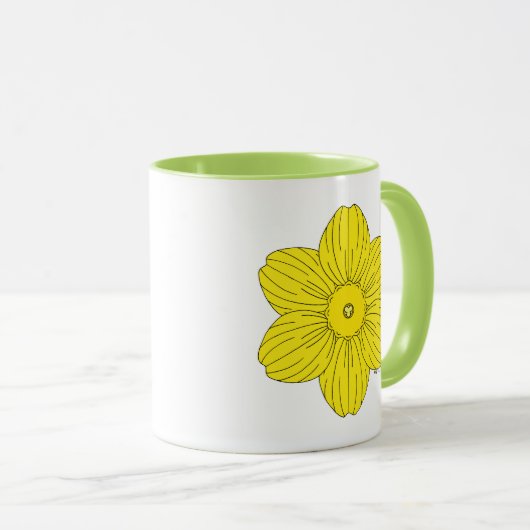 Heraldic Daffodil Mok (Voorkant rechts)