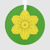 Heraldic Daffodil Ornament (achterkant)