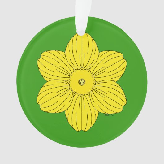 Heraldic Daffodil Ornament (voorkant)
