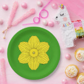 Heraldic Daffodil Papieren Bordje (Feest)