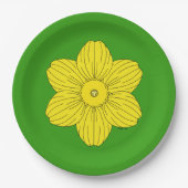 Heraldic Daffodil Papieren Bordje (Voorkant)