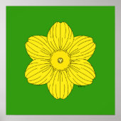 Heraldic Daffodil Poster (Voorkant)