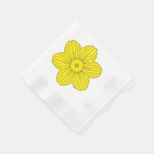 Heraldic Daffodil Servet (Hoek)
