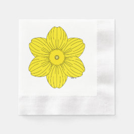 Heraldic Daffodil Servet
