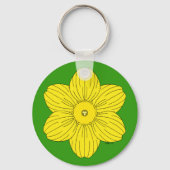 Heraldic Daffodil Sleutelhanger (Voorkant)