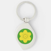 Heraldic Daffodil Sleutelhanger (Voorkant)