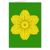 Heraldic Daffodil Wenskaart (Voorkant)