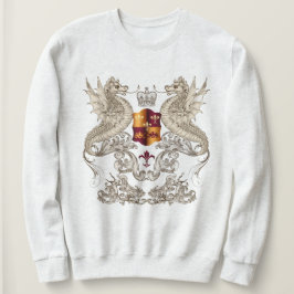 Heraldic Design met Dragons Fleur Lis Sweatshirt