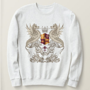 Heraldic Design met Dragons Fleur Lis Sweatshirt