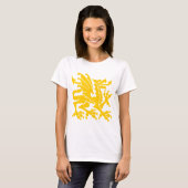 Heraldic Dragon 01 - Amber T-shirt (Voorkant volledig)