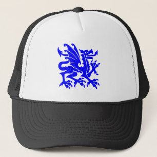 Heraldic Dragon 01 - Blue Trucker Pet