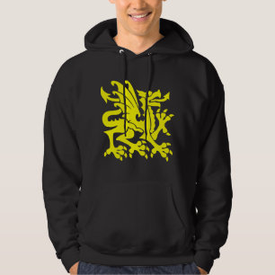 Heraldic Dragon 01 - Geel Hoodie