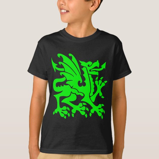 Heraldic Dragon 01 - Green T-shirt (Voorkant)