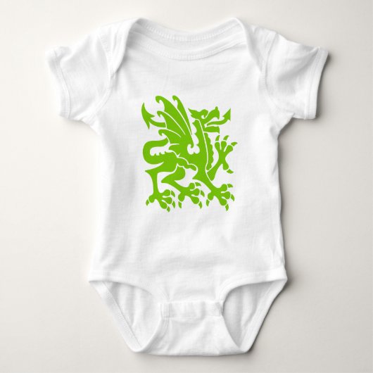 Heraldic Dragon 01 - Martian Green Romper (Voorkant)