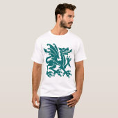 Heraldic Dragon 01 - Moss Green T-shirt (Voorkant volledig)