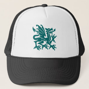 Heraldic Dragon 01 - Moss Green Trucker Pet