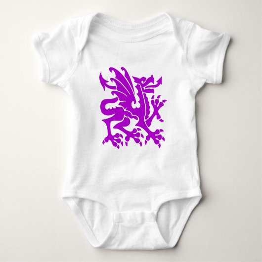 Heraldic Dragon 01 - Paars Romper (Voorkant)