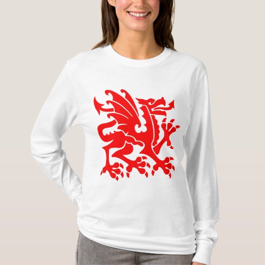 Heraldic Dragon 01 - Red T-shirt (Voorkant)