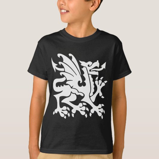 Heraldic Dragon 01 - White T-shirt (Voorkant)