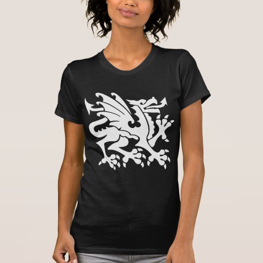 Heraldic Dragon 01 - White T-shirt (Voorkant)