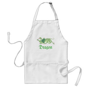 Heraldic Dragon (groen) - Apron #2 Standaard Schort