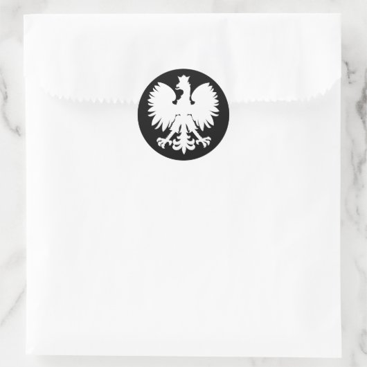 Heraldic Eagle Ronde Sticker (Tas)