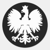 Heraldic Eagle Ronde Sticker (Voorkant)
