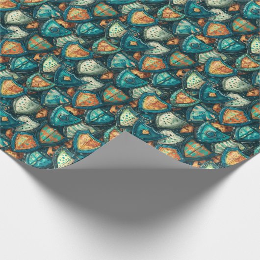 Heraldic Fantasy Shields D&D Protection Cadeaupapier (Hoek)