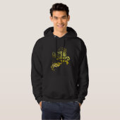 Heraldic Gold Lion - MyBlazon's Hoodies for men (Voorkant volledig)