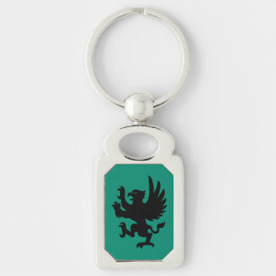 Heraldic Griffin Silhouette Sleutelhanger