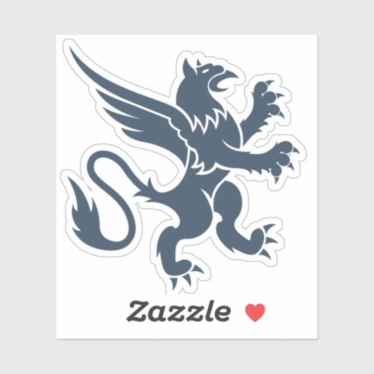 Heraldic Griffin Sticker (Vel)