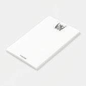 Heraldic Heart met Wings Coat of Arms Crest Post-it® Notes (Schuin)