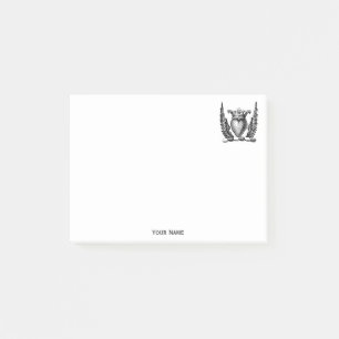 Heraldic Heart met Wings Coat of Arms Crest Post-it® Notes