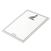 Heraldic Hunting Falcon Wearing Hood C Notitieblok (Schuin)