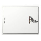 Heraldic Hunting Falcon Wearing Hood C Notitieblok (Voorkant)