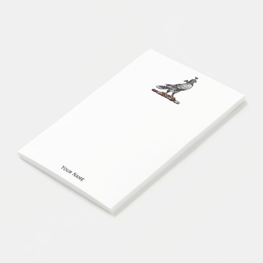 Heraldic Hunting Falcon Wearing Hood C Post-it® Notes (Schuin)