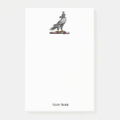 Heraldic Hunting Falcon Wearing Hood C Post-it® Notes (Voorkant)
