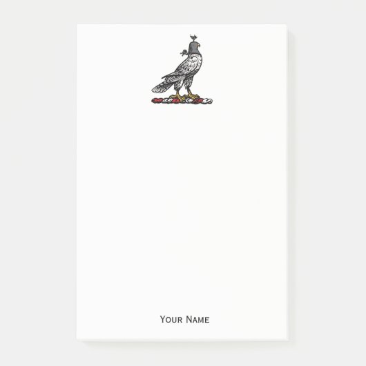 Heraldic Hunting Falcon Wearing Hood C Post-it® Notes (Voorkant)
