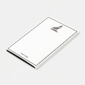 Heraldic Hunting Falcon Wearing Hood C Post-it® Notes (Schuin)